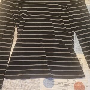 White House Black Market Striped Long Sleeve Dress